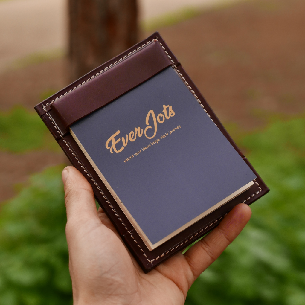 IDRAK- Leather Perforated Notepad Cover