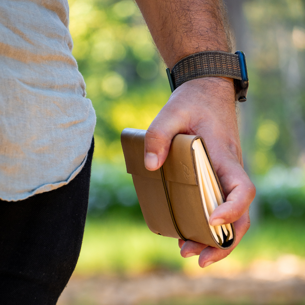 NOUBDA - Mini Leather notebook cover